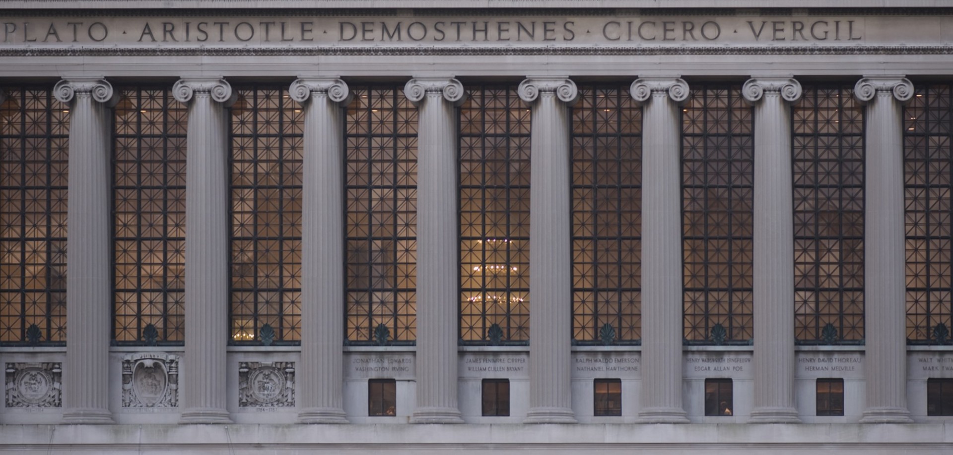 Butler Library columns at Columbia University