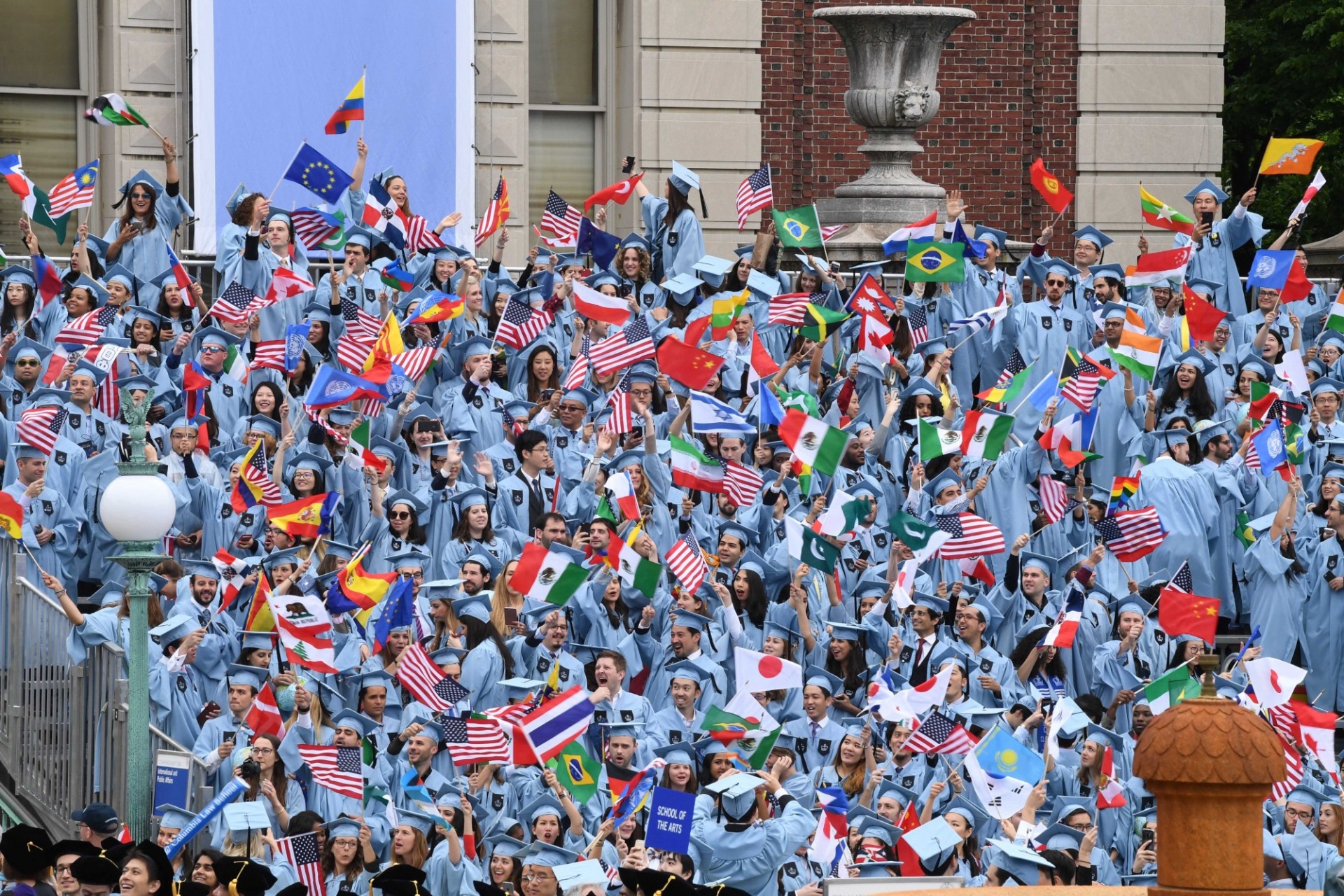 Graduation on Columbia campus