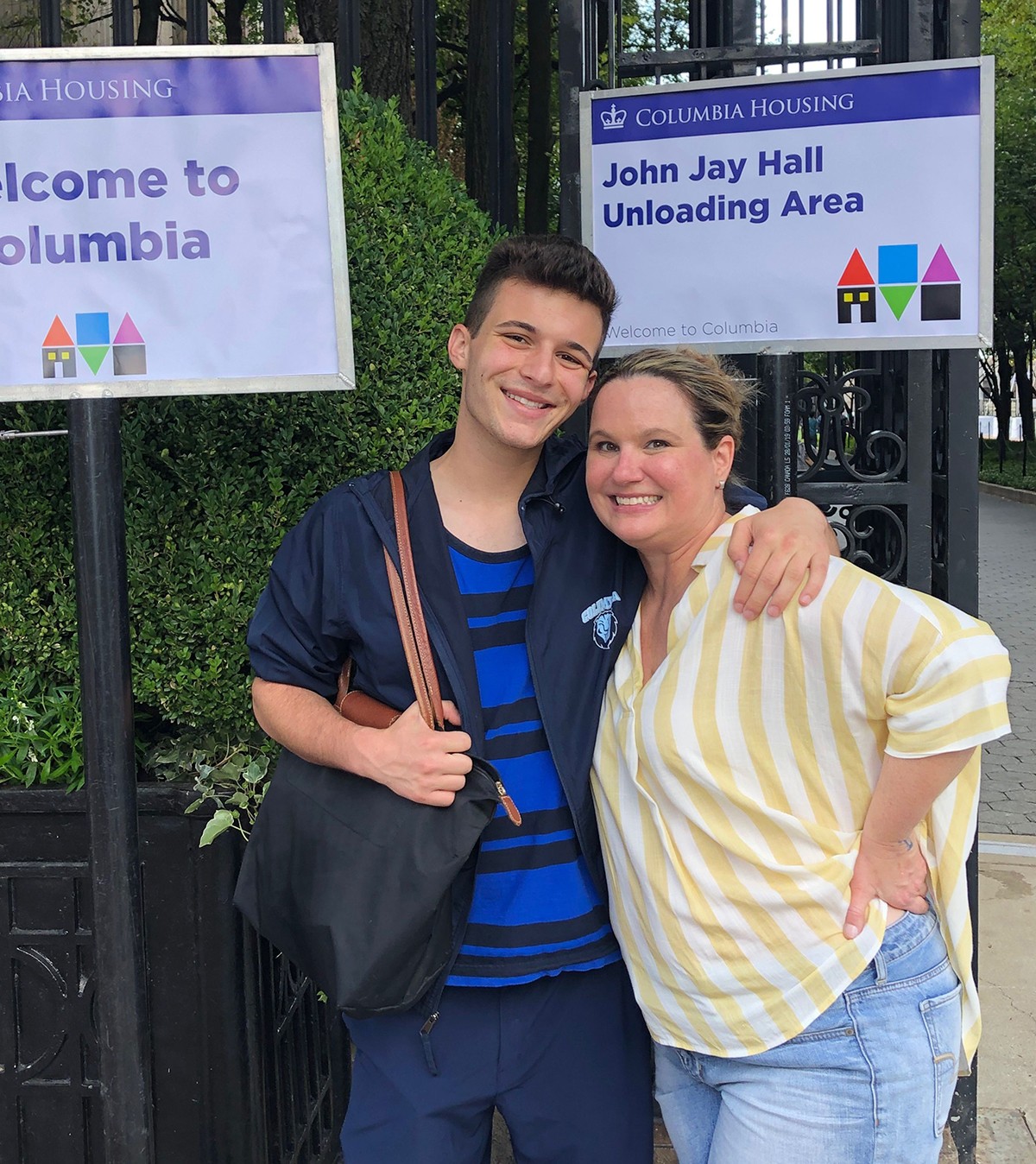 Incoming GS student Cameron Kasky poses for a picture on campus