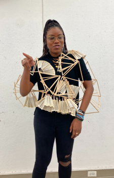 Wear-able Book (scuplture) by Keisha Jackson '25GS Wear-able Book (scuplture) by Keisha Jackson '25GS