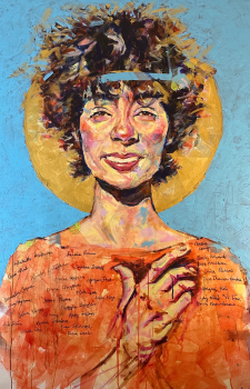 The Extent of My Soul (acrylic on canvas) by Mikka Kabugo '25GS The Extent of My Soul (acrylic on canvas) by Mikka Kabugo '25GS