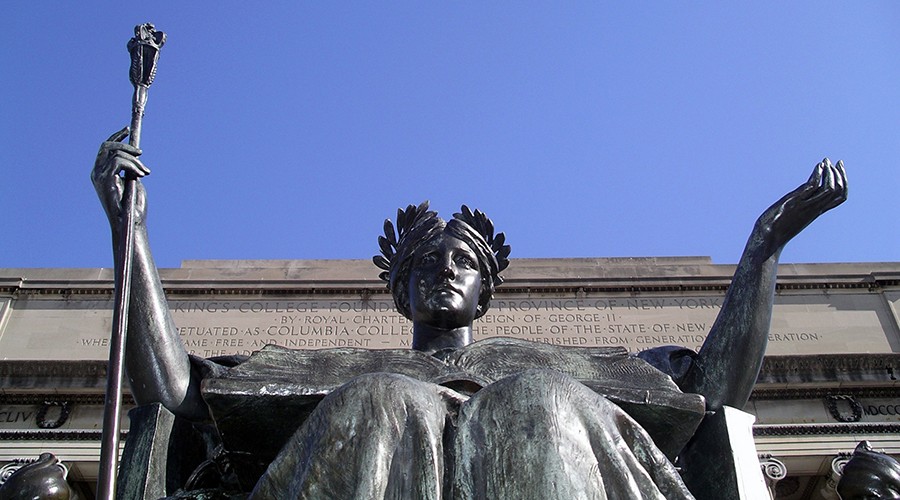 Columbia University alma mater statue 
