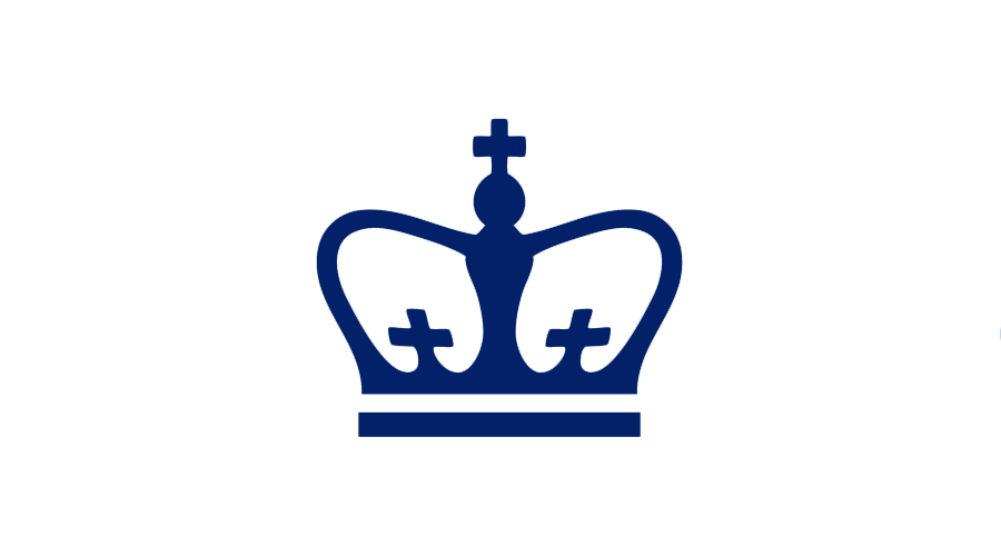 Columbia University blue crown logo.