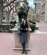 Marilee on Columbia University campus