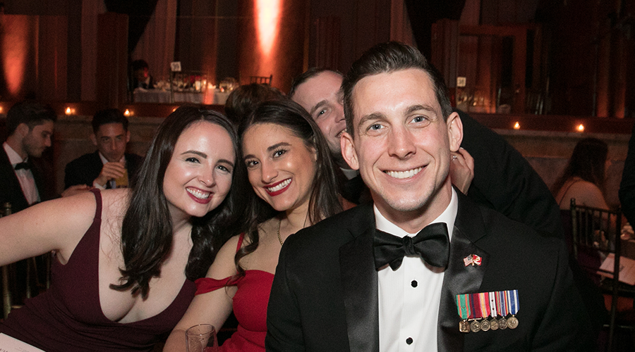 Attendees celebrate at the 2019 Columbia University Military Ball