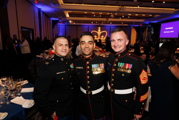 Three Veterans in Uniform