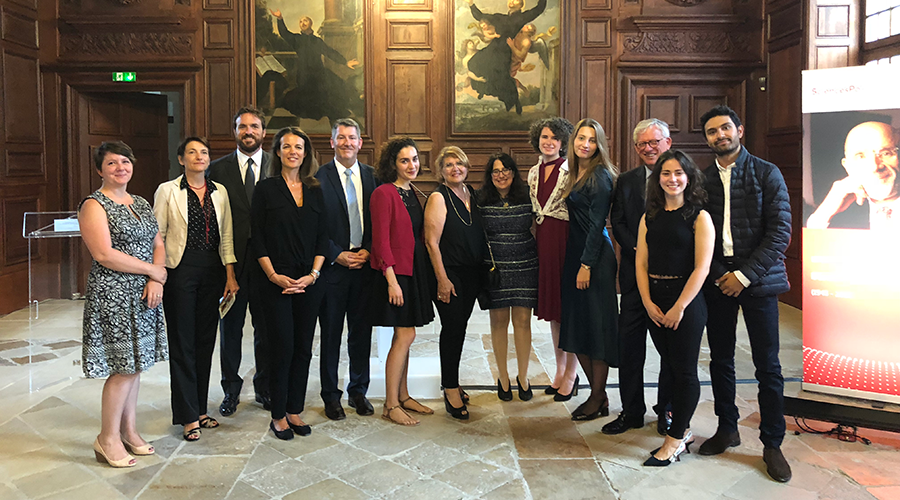 Senior administration from Sciences Po and Columbia University School of General Studies with GS alumni, including graduates of the Dual BA Program