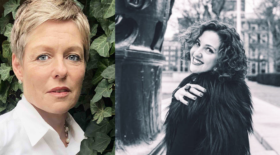Victoria Phillips, left and Tinatin Japaridze (Photo Credit: Kirill Simakov; Alexander von Busch), right Headshots of Victoria Phillips and Tinatin Japaridze