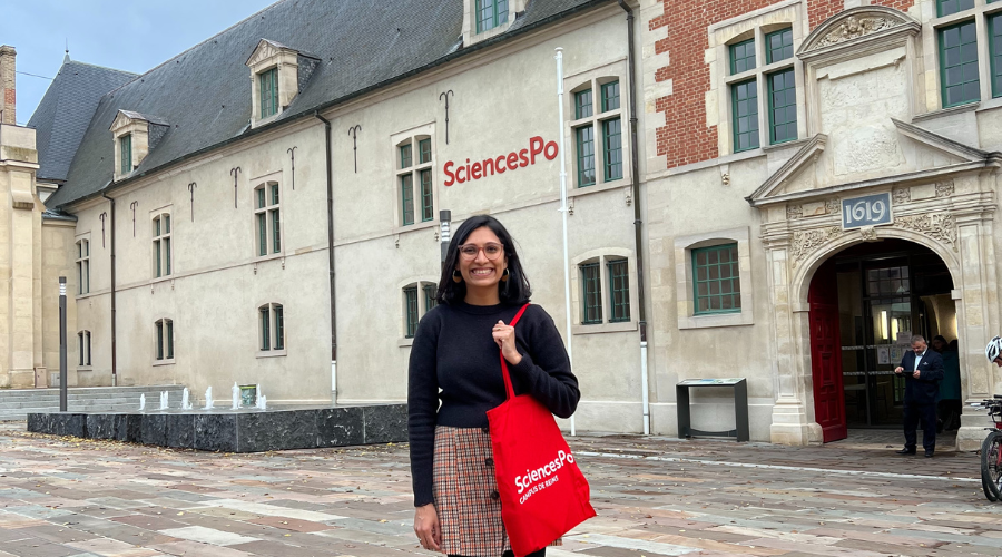 Dean Dave at Sciences Po's campus in Reims 