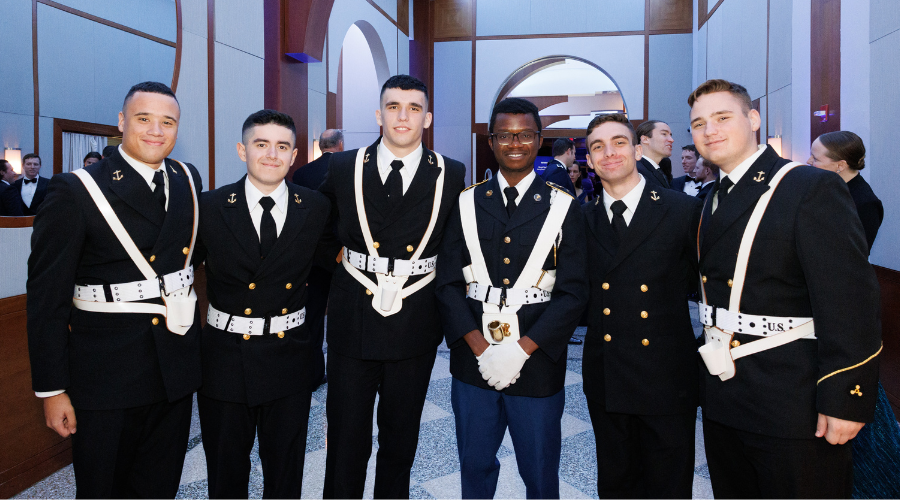 Six guests at the 2023 Military Ball