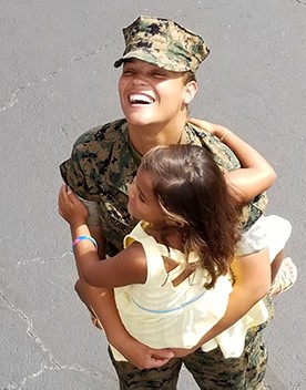Alaura Gogue, GS student Alaura Gogue, former combat instructor for the U.S. Marine Corps