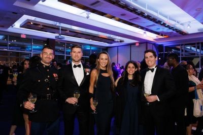 Five guests at the Military Ball