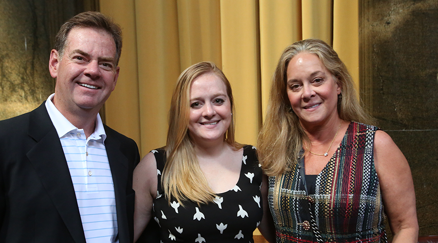 2015 Postbac Premed Program Class Day Ceremony Stephanie Hart and guests at the 2015 Postbac Premed Program Class Day Ceremony