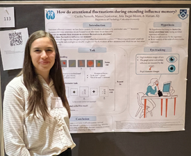 Cecilia Nemeth '24GS at the Fall 2022 Columbia Undergraduate Research Symposium