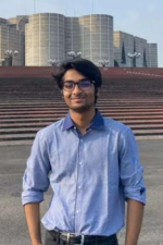 Third year student Zaheer Abbas