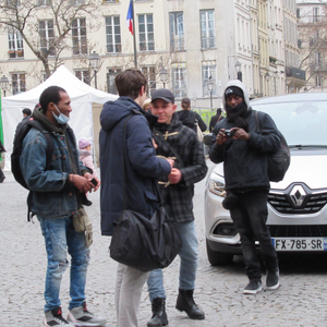 Joseph Aimard during a filming session for “Within and Without: Gazing Through the Migrant’s Lens”