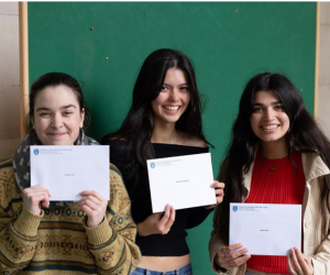 Maya Koka '26GS with other recipients of the Trinity Foundation Scholarship for Philosophy