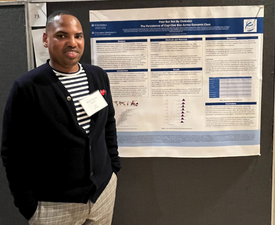 Nick Dutra '24GS at the Fall 2022 Columbia Undergraduate Research Symposium