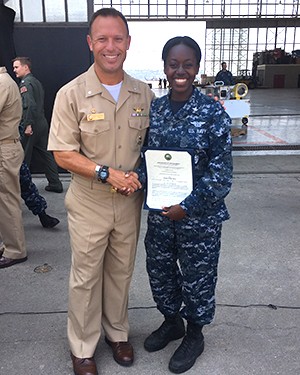 Randee Howard during her service with the U.S. Navy