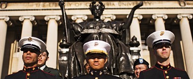 Commissioning in front of Low Library at Columbia University