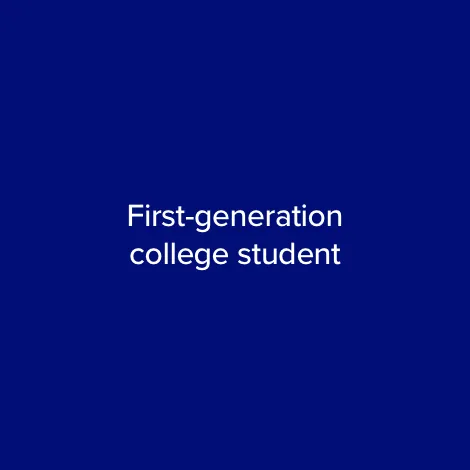 First-generation college student