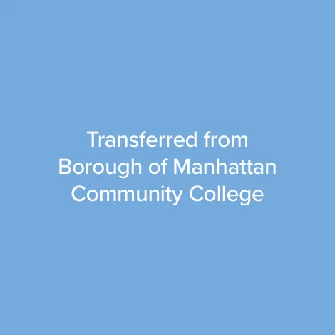 Transferred from BMCC