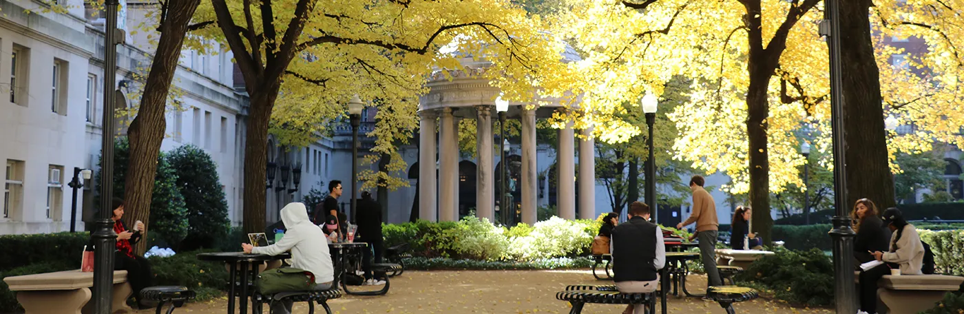 students relaxed by john jay