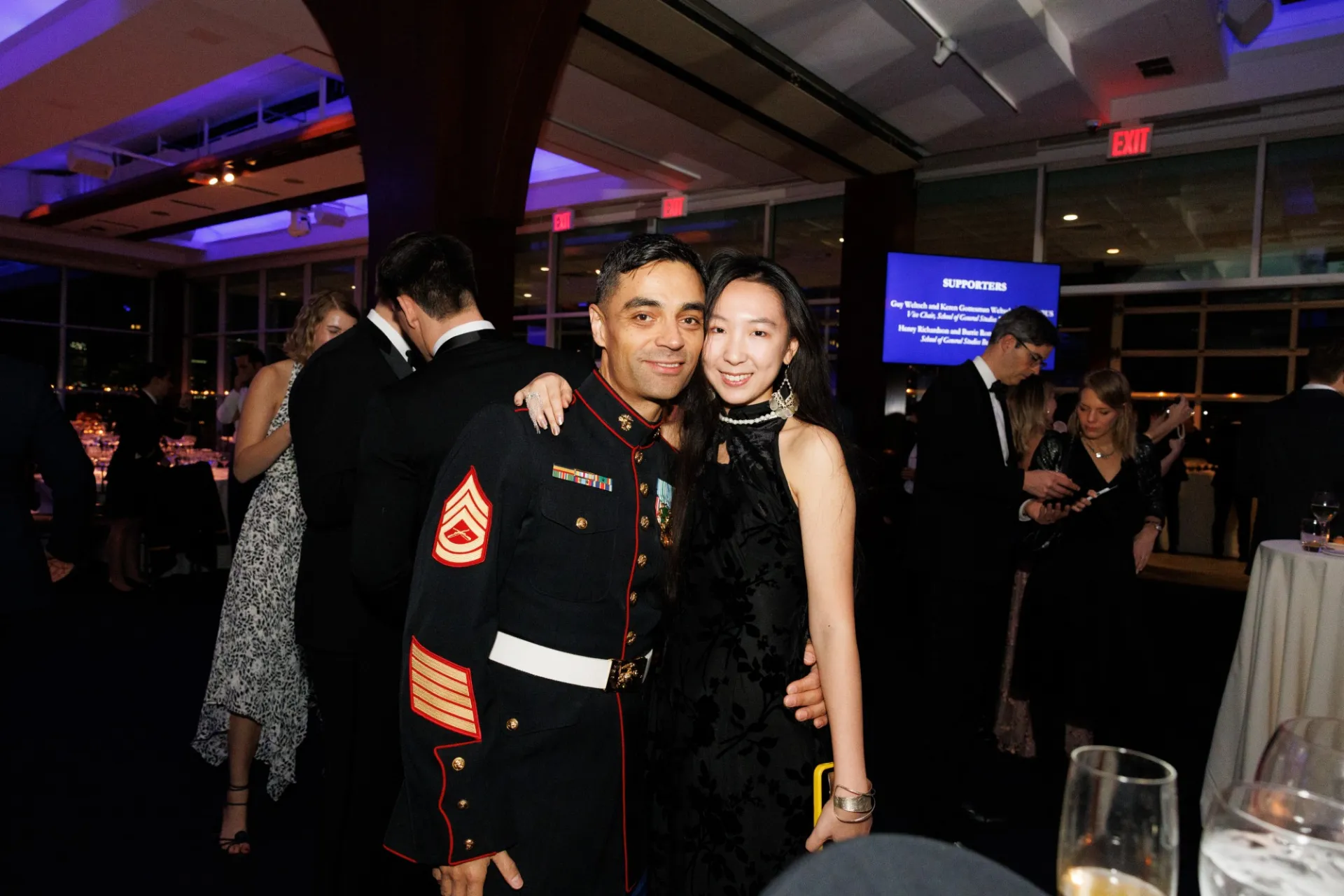 Guests enjoying the 2023 Columbia Military Ball.