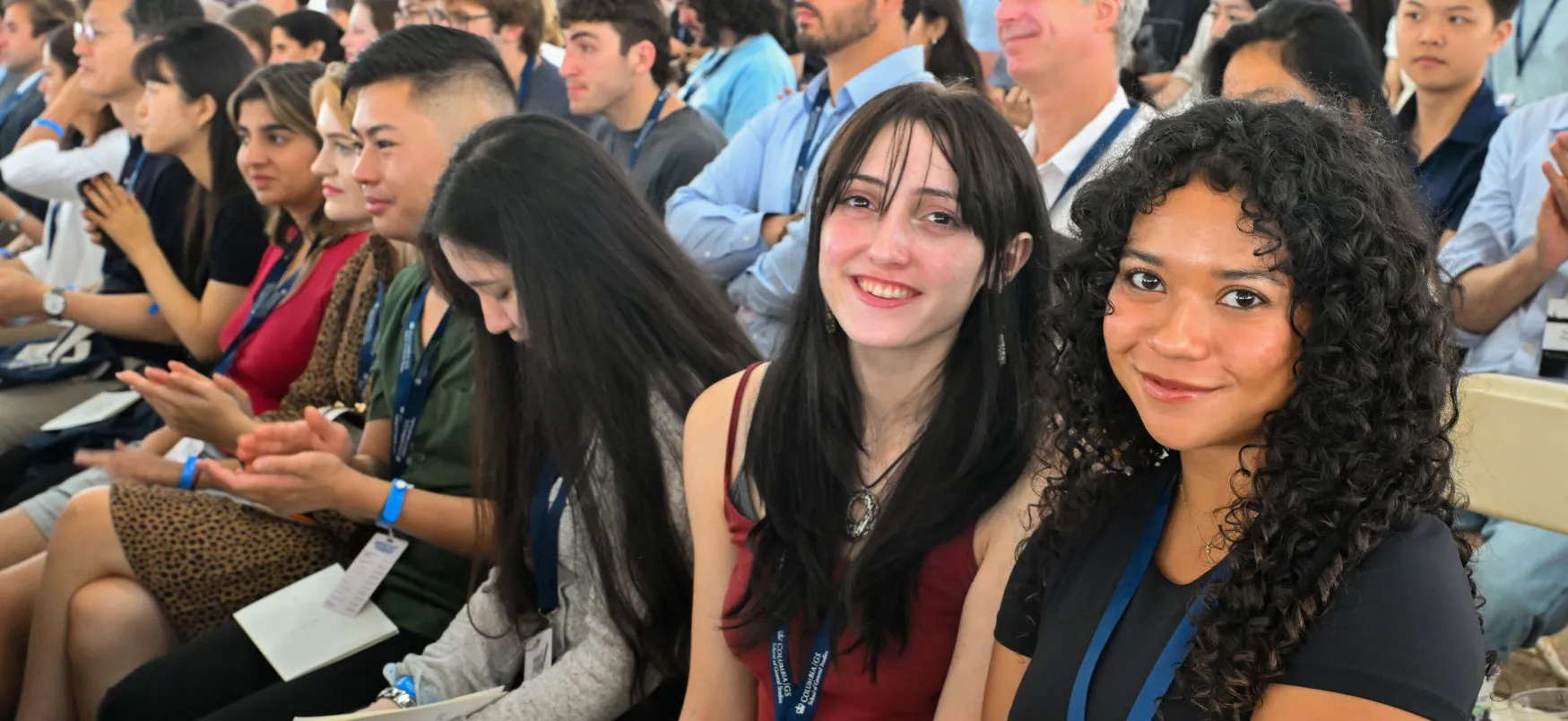 Incoming students in the audience at the GS Convocation ceremony