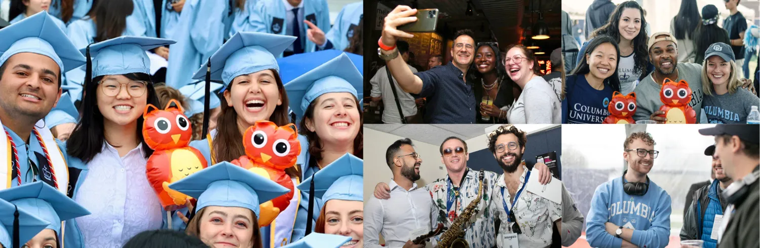 Collage of GS alumni at various events from the last 3-5 years.