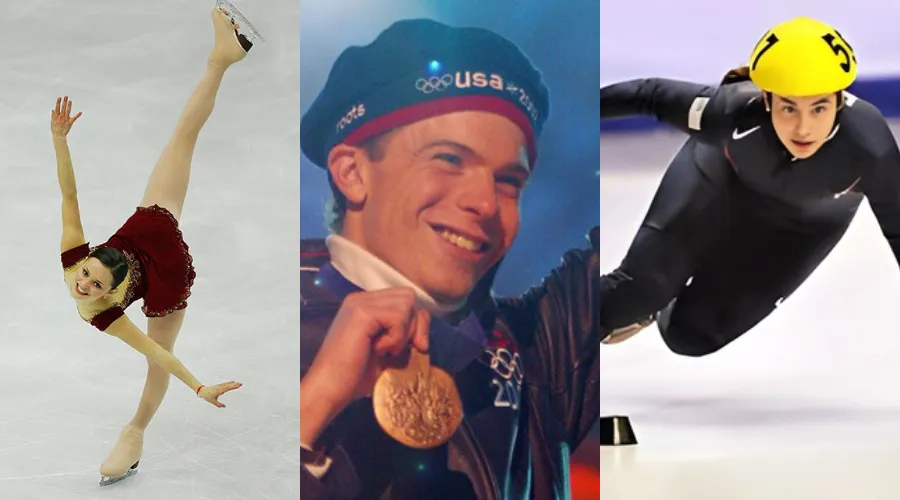 Sasha Cohen '16GS, Timothy Goebel '10GS, Maria Cruz Garcia '15GS