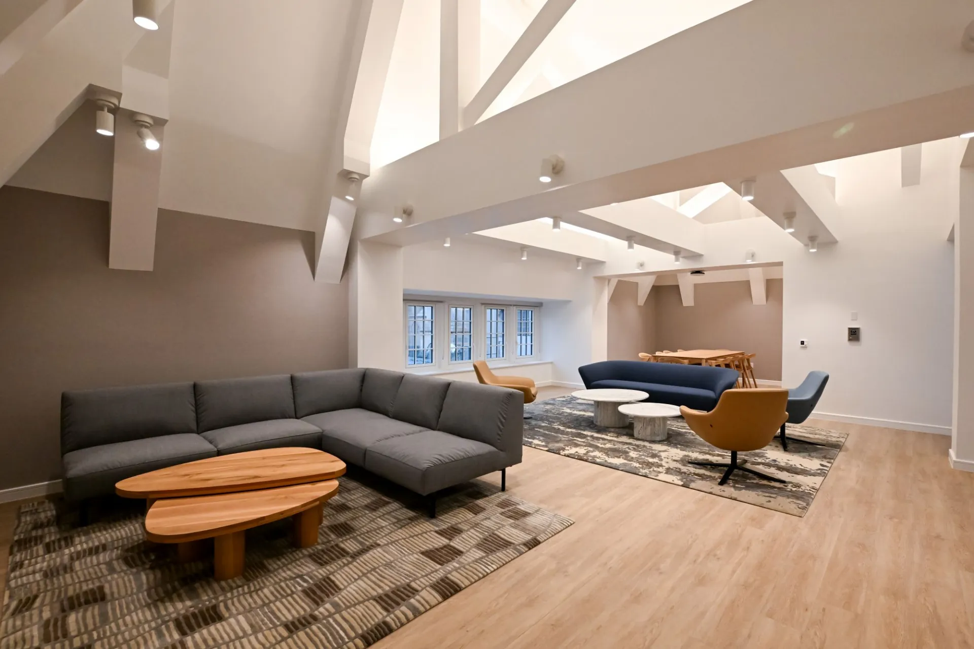 Interior rooftop space at 99 Claremont, the new Columbia GS residential building.