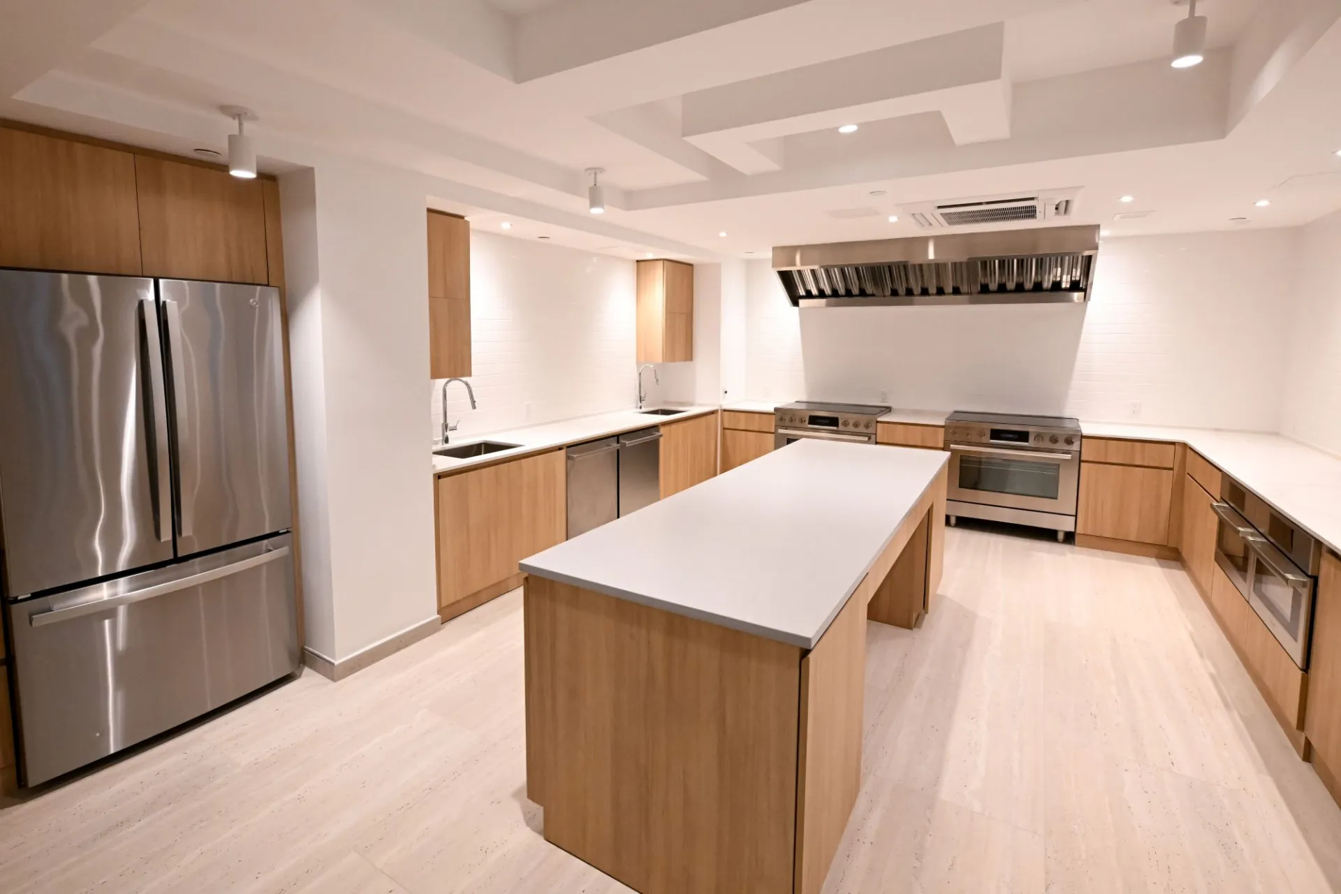  Communal chef's kitchen at 99 Claremont, the new Columbia GS residential building