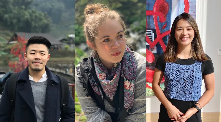 Chanatip Tatiyakaroonwong ’18 Dual BA Program with Sciences Po, Weronika Jurkiewicz ’15 Dual BA Program with Sciences Po, and Gigi Yan ’17 Dual Degree Program with CityU in Hong Kong.