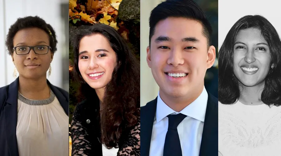 Headshots of four Dual BA Program students