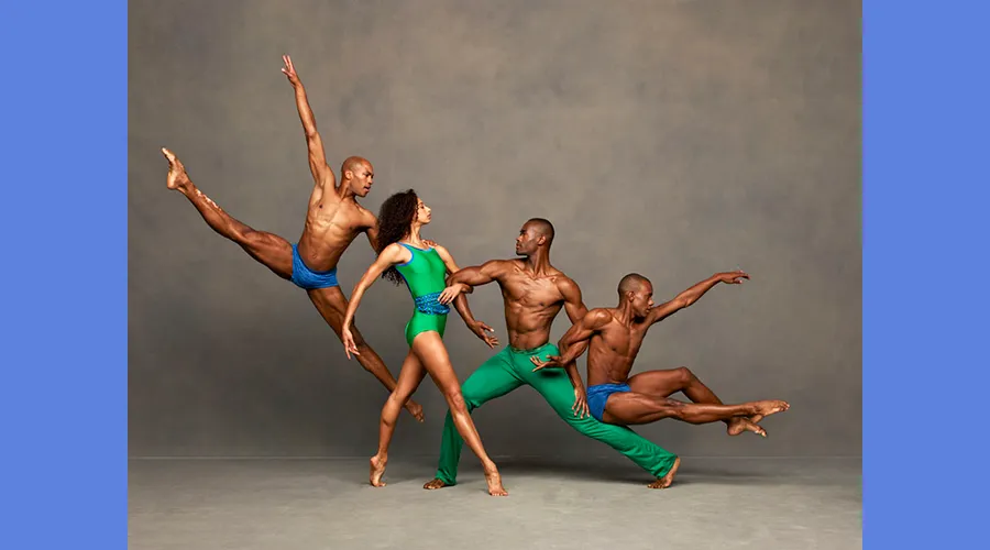 Alicia Graf Mack strikes a pose with fellow dancers