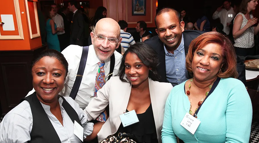 Dean Awn poses with attendees