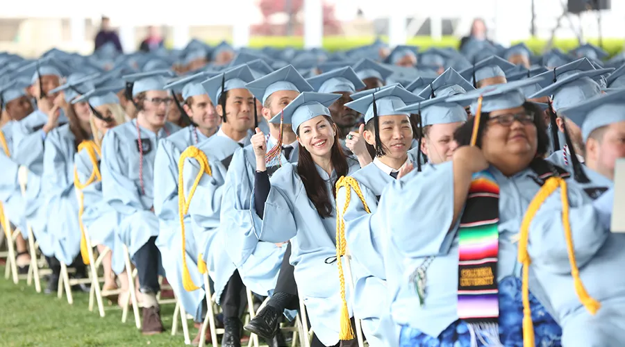 Graduates in the audience at the 2016 Class Day ceremony