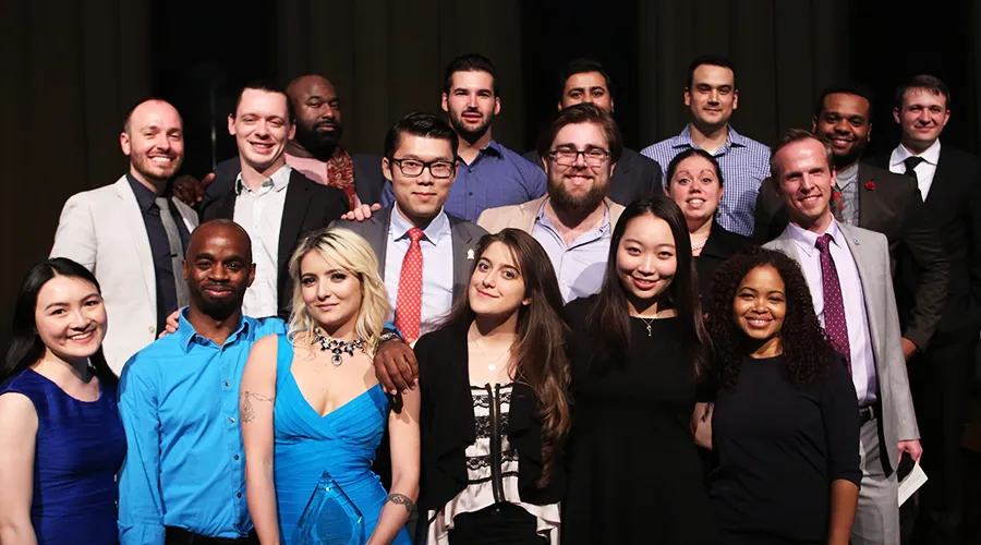 2017 honorees pose with GS administrators