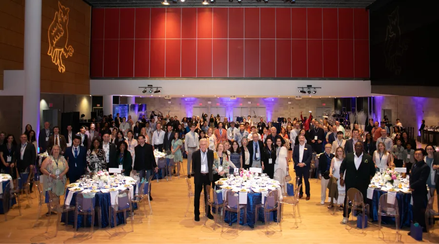 Large group shot of the 2024 GS Reunion Dinner