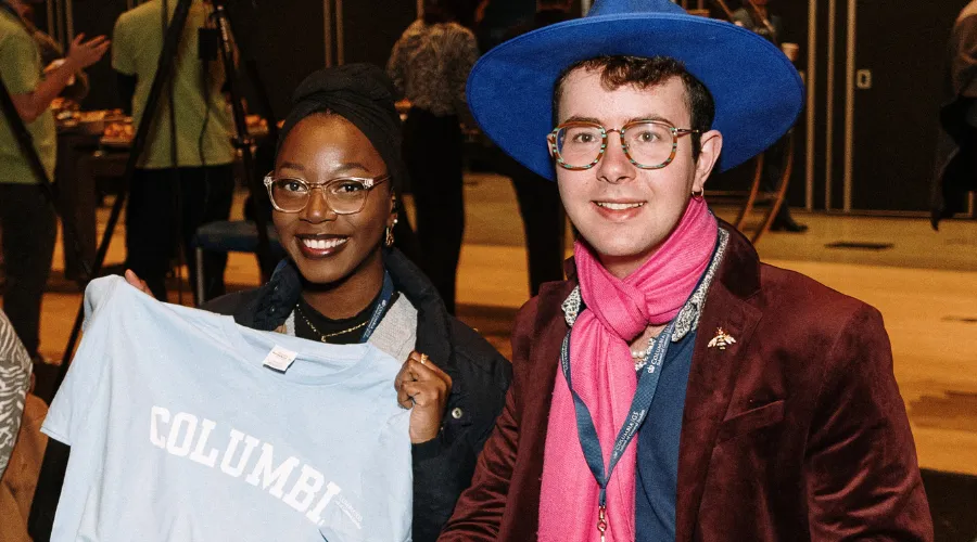 Two attendees at Spring 2024 Convocation
