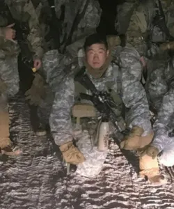 Josh Park '24GS, '26TC in the Army.