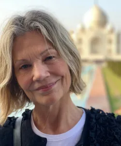 Columbia GS incoming student Karena Joslin in front of the Taj Mahal
