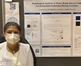 Ara Bakhteyar '24GS at the Fall 2022 Columbia Undergraduate Research Symposium