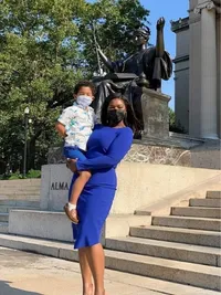 Ebonnie Goodfield ‘23GS with her son