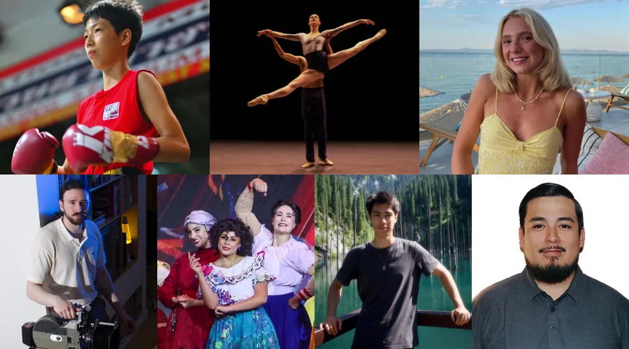 Collage of 7 incoming GS students