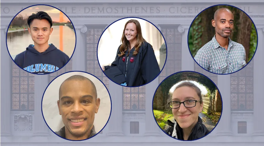 Top row (left to right): Incoming students Sai Sai Han Hark, Rachael Hutson, and Delano Burrowes. 
Bottom row (left to right): Incoming students Ahmad Bright and Leah Chevan.
