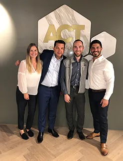 Sepp Panzer with colleagues at ACT Commodities