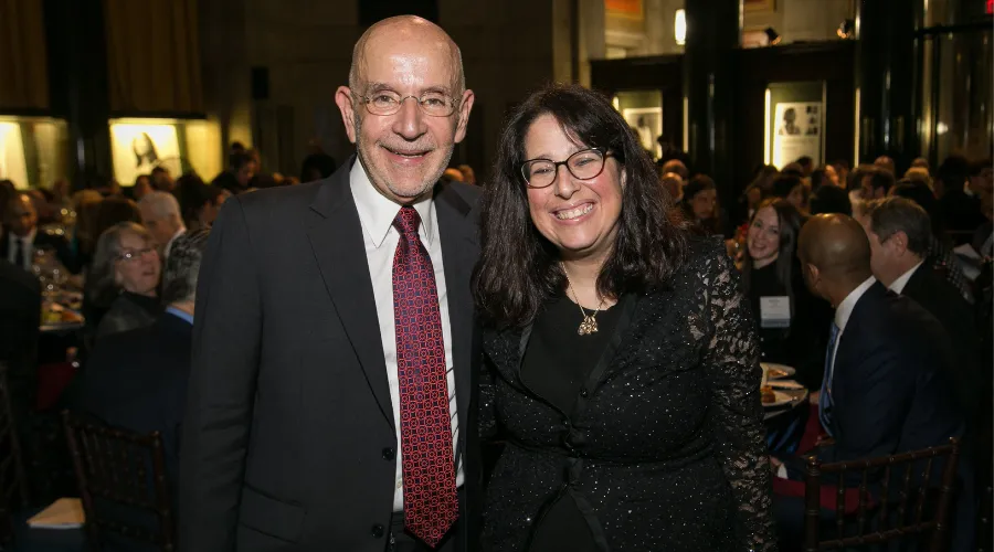 Dean Lisa Rosen-Metsch and Dean Emeritus Peter Awn