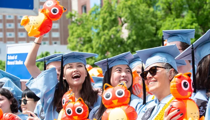 GS graduates celebrate at Columbia Commencement